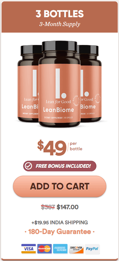 LeanBiome 3 bottle pack